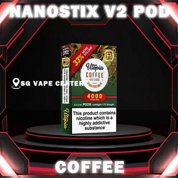 NANOSTIX NEO V2 POD - SG VAPE CENTER NanoPOD V2 is original pod flavour for NanoSTIX Neo V2 device now with 2ml of liquids which is 33% bigger. Available in packs of 4 cartridges of 1 box. Our 2ml NanoPOD Neo come in a wide range of flavors. Don’t be deceived by their compact size; these flavorful little pods contain the equivalent of 45 cigarettes worth of nicotine each, and thanks to our innovative NanoNIC technology using naturally occurring nicotine salts rather than traditional freebase nicotine, delivery is much more efficient. NanoPOD Neo flavors consist of 23 flavors with bigger capacity and bigger satisfaction. Specifications: Capacity 2ml Regular: Nicotine 5% Light: Nicotine 3% Package Included : 1 Pack of 4 Pods ⚠️NANOSTIX V2 POD FLAVOUR LINE UP⚠️ Apple Banana Vanilla Bubblegum Butterscotch Cream Coffee Grape Ice Grapple Guava Hazelnut Coffee Honeydew Jackfruit Kiwi Rockmelon Lemonade Ice Lychee Mango Ice Mix Creamy Pod Mix Fruity Pod Orange Ice Popcorn Caramel Strawberry Apple Strawberry Vanilla Tobacco Classic Tobacco Menthol Velvet Butter Cake SG VAPE COD SAME DAY DELIVERY , CASH ON DELIVERY ONLY. TAKE BULK ORDER /MORE ORDER PLS CONTACT ME :  SGVAPECENTER VIEW OUR DAILY NEWS INFORMATION VAPE : TELEGRAM CHANNEL