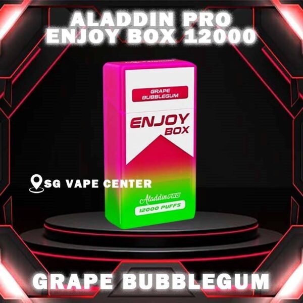 ALADDIN PRO ENJOY BOX 12000 DISPOSABLE - VAPE SINGAPORE SG COD Discover the latest Aladdin Pro Enjoy Box 12000 Puffs Disposable ! Design in a sleek cigarette-box-style design with a cap for mouthpiece protection! Enjoy 15 delightful flavors with 12K smooth puffs, each bursting with sweet perfection! The Aladdin Pro 12k New Vape in our Vape Singapore Ready Stock , get it now with us and same day delivery ! Enjoy delicious vaping experience . Specification : Nicotine : 50mg (5%) Approx : 12000 puffs Rechargeable Battery 650mAh Charging Port: Type-C ⚠️ALADDIN PRO ENJOY BOX 12000 FLAVOUR LINE UP⚠️ Energy Drink Guava Hazelnut Coffee Strawberry Mango Honeydew Sirap Bandung Strawberry Blackcurrant Mango Strawberry Kiwi Yakult Strawberry Grape Double Mango Candy Honeydew Yakult Mango Yakult Mango Peach Sour Bubblegum Solero Lime Gummy Bear Grape Lychee Grape Bubblegum Mixed Bubblegum Mango Bubblegum Sakura Grape Strawberry Bubblegum Solero Yakult Solero Ice Cream White Coffee SG VAPE COD SAME DAY DELIVERY , CASH ON DELIVERY ONLY. TAKE BULK ORDER /MORE ORDER PLS CONTACT ME :  SGVAPECENTER VIEW OUR DAILY NEWS INFORMATION VAPE : TELEGRAM CHANNEL