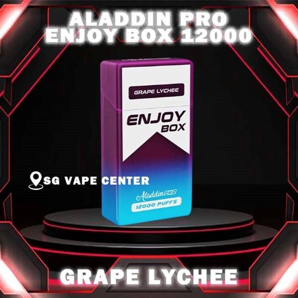 ALADDIN PRO ENJOY BOX 12000 DISPOSABLE - VAPE SINGAPORE SG COD Discover the latest Aladdin Pro Enjoy Box 12000 Puffs Disposable ! Design in a sleek cigarette-box-style design with a cap for mouthpiece protection! Enjoy 15 delightful flavors with 12K smooth puffs, each bursting with sweet perfection! The Aladdin Pro 12k New Vape in our Vape Singapore Ready Stock , get it now with us and same day delivery ! Enjoy delicious vaping experience . Specification : Nicotine : 50mg (5%) Approx : 12000 puffs Rechargeable Battery 650mAh Charging Port: Type-C ⚠️ALADDIN PRO ENJOY BOX 12000 FLAVOUR LINE UP⚠️ Energy Drink Guava Hazelnut Coffee Strawberry Mango Honeydew Sirap Bandung Strawberry Blackcurrant Mango Strawberry Kiwi Yakult Strawberry Grape Double Mango Candy Honeydew Yakult Mango Yakult Mango Peach Sour Bubblegum Solero Lime Gummy Bear Grape Lychee Grape Bubblegum Mixed Bubblegum Mango Bubblegum Sakura Grape Strawberry Bubblegum Solero Yakult Solero Ice Cream White Coffee SG VAPE COD SAME DAY DELIVERY , CASH ON DELIVERY ONLY. TAKE BULK ORDER /MORE ORDER PLS CONTACT ME :  SGVAPECENTER VIEW OUR DAILY NEWS INFORMATION VAPE : TELEGRAM CHANNEL