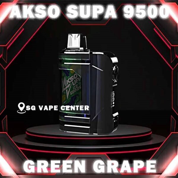 AKSO SUPA 9500 DISPOSABLE - SG VAPE CENTER Akso supa 9500 Disposable is new era disposable vape device. It has child lock mode function, smart screen indicator to show battery percentage and high power boost button. The child lock mode can make sure children wont use the device accidentally. Futhermore, the high power boost button can bring more smoke feeling to SG vape users. Get ur akso supa now at SG VAPE CENTER . We provide same day cash on delivery service with 0 deposit! Specification : Nicotine 50mg (5%) Approx. 9500 puffs Capacity 18ml Rechargeable Battery 650mAh Extra Boost Button  Child Lock Safety  ⚠️AKSO SUPA 9500 FLAVOUR LINE UP⚠️ Apple Asam Boi Blackberry Ice Blackcurrant Yakult Creamy Milk Grape Ice Ice Cream Cake Green Grape Lychee Longan Super Ice Mint Taro Ice Cream Mango Yakult Nutty Tobacco Root Beer Solero Strawberry Vanilla Donut Vanilla Latte Watermelon Ice Yakult Guava Asam Melon Gum Strawberry Gum Mango Ice SG VAPE COD SAME DAY DELIVERY , CASH ON DELIVERY ONLY. TAKE BULK ORDER /MORE ORDER PLS CONTACT ME :  SGVAPECENTER VIEW OUR DAILY NEWS INFORMATION VAPE : TELEGRAM CHANNEL