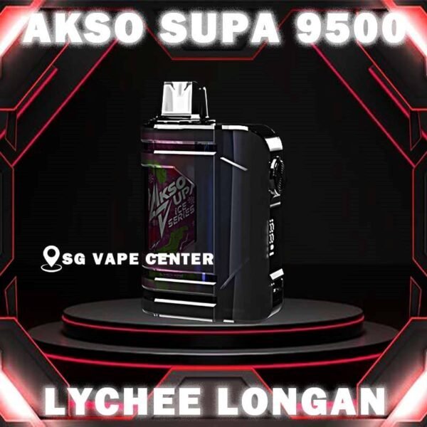 AKSO SUPA 9500 DISPOSABLE - SG VAPE CENTER Akso supa 9500 Disposable is new era disposable vape device. It has child lock mode function, smart screen indicator to show battery percentage and high power boost button. The child lock mode can make sure children wont use the device accidentally. Futhermore, the high power boost button can bring more smoke feeling to SG vape users. Get ur akso supa now at SG VAPE CENTER . We provide same day cash on delivery service with 0 deposit! Specification : Nicotine 50mg (5%) Approx. 9500 puffs Capacity 18ml Rechargeable Battery 650mAh Extra Boost Button  Child Lock Safety  ⚠️AKSO SUPA 9500 FLAVOUR LINE UP⚠️ Apple Asam Boi Blackberry Ice Blackcurrant Yakult Creamy Milk Grape Ice Ice Cream Cake Green Grape Lychee Longan Super Ice Mint Taro Ice Cream Mango Yakult Nutty Tobacco Root Beer Solero Strawberry Vanilla Donut Vanilla Latte Watermelon Ice Yakult Guava Asam Melon Gum Strawberry Gum Mango Ice SG VAPE COD SAME DAY DELIVERY , CASH ON DELIVERY ONLY. TAKE BULK ORDER /MORE ORDER PLS CONTACT ME :  SGVAPECENTER VIEW OUR DAILY NEWS INFORMATION VAPE : TELEGRAM CHANNEL