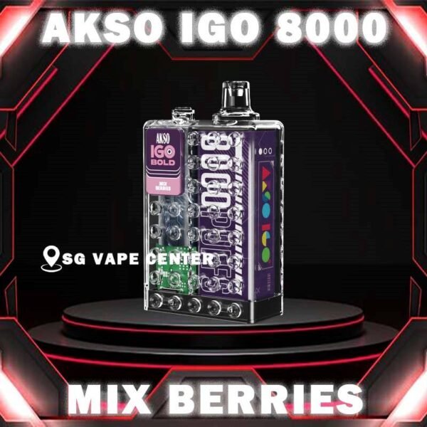 AKSO IGO 8000 DISPOSABLE - SG VAPE CENTER Akso IGO 8000 Disposable Vape is a high-capacity device designed for an extended vaping experience.Beside, the device comes pre-filled with 15ml of e-liquid, which is available in a range of delicious flavors and nicotine strengths. Akso IGO Vape features an ergonomic design that is comfortable to hold and use. It mouthpiece is designed to enhance the vaping experience, and the device is draw activated, making it easy to use. Akso IGO 8000 puffs disposable is portable, making it easy to carry in a pocket .Its compact design does not compromise on performance, deliver smooth vapor production with every puff.  Specification : Puff : 8000 Puffs Volume : 15ML Flavour Charging : Rechargeable with Type C Coil : Mesh Coil Fully Charged Time : 20mins Nicotine Strength : 5%  ⚠️AKSO IGO 8000 FLAVOUR LINE UP⚠️ Aloe Grape Apple Yakult Blackcurrant Ice Caramel Cookies Caramel Mocha Freezy Cola Guava Honeydew Lychee Rose Mango Ice Mango Peach Mix Berries Nutty Tobacco Passion Fruit Yakult Rootbeer Rootbeer Float Strawberry Cheese Strawberry Ice Cream Strawberry Kiwi Strawberry Yakult Vanilla Milk Watermelon Ice Yakult Coffee Hazelnut Creme Brulee SG VAPE COD SAME DAY DELIVERY , CASH ON DELIVERY ONLY. TAKE BULK ORDER /MORE ORDER PLS CONTACT ME :  SGVAPECENTER VIEW OUR DAILY NEWS INFORMATION VAPE : TELEGRAM CHANNEL