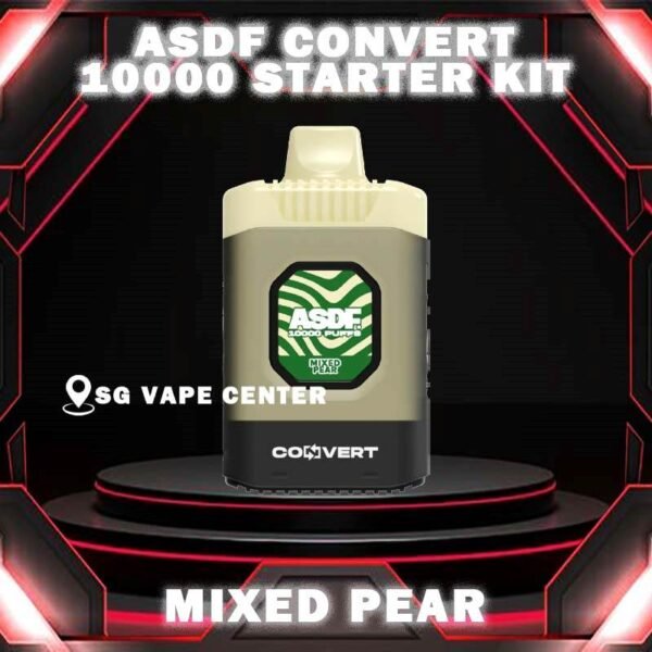 ASDF CONVERT 10000 DISPOSABLE - VAPE SINGAPORE SG COD The ASDF CONVERT 10000 DISPOSABLE vape Prefilled Pod Cartridge and Battery System Pod Design by ASDF,Support Power Indicator of 3 Dynamic energy Flow : Green - 71%-100% , Blue - 26%-70% , Red - 0%-25%. Less waiting more puffing with ASDF VAPE! STARTER KIT Package Include : X1 Convert Device X1 Prefilled Pod 10k Puffs CARTRIDGE Package Include : X1 Prefilled Pod 10k Puffs Specification : Nicotine : 50mg (5%) Battery Volume : 500 mAh Charging : Rechargeable with Type C Fully Charged Time : 15mins Battery Indicator ⚠️ASDF CONVERT 10000 STARTER KIT FLAVOUR⚠️ Berry Peach Berry Slurpee Double Mango Fruity Lychee Grape Yogurt Hawaiian Pineapple Lemon Lime Lemon Mango Lychee Aloe Vera Mixed Bubblegum Mixed Pear Strawberry Pear Strawberry Yogurt Strawebrry Peach Berries Mango Peach ⚠️ASDF CONVERT 10000 PREFILLED FLAVOUR⚠️ Berry Peach Sea Salt Passion Fruit Cappuccino Cool Mint Lemon Mint Coconut Lychee Strawberry Apple Strawberry Kiwi Blueberry Kiwi Ice Double Mango Banana Berries Grape Lychee Mixed Bubblegum Hawaiian Pineapple Mango Peach Energy Drink Strawberry Peach Berries Strawberry Berries Fruity Lychee Grape Slurpee Grape Yogurt Lemon Mango Lychee Aloe Vera SG VAPE COD SAME DAY DELIVERY , CASH ON DELIVERY ONLY. TAKE BULK ORDER /MORE ORDER PLS CONTACT ME :  SGVAPECENTER VIEW OUR DAILY NEWS INFORMATION VAPE : TELEGRAM CHANNEL