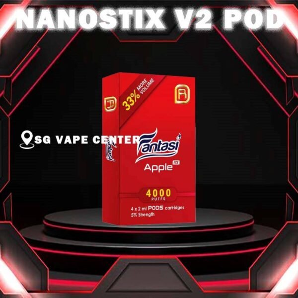 NANOSTIX NEO V2 POD - SG VAPE CENTER SINGAPORE The NANOSTIX NEO V2 ,Ready Stock in Vape Singapore store online shop. NanoPOD V2 is original pod flavour for NanoSTIX Neo V2 device now with 2ml of liquids which is 33% bigger. Available in packs of 4 cartridges of 1 box. Our 2ml NanoPOD Neo come in a wide range of flavors. Don’t be deceived by their compact size; these flavorful little pods contain the equivalent of 45 cigarettes worth of nicotine each, and thanks to our innovative NanoNIC technology using naturally occurring nicotine salts rather than traditional freebase nicotine, delivery is much more efficient. NanoPOD Neo flavors consist of 23 flavors with bigger capacity and bigger satisfaction. Specifications: Capacity 2ml Regular: Nicotine 5% Light: Nicotine 3% Package Included : 1 Pack of 4 Pods ⚠️NANOSTIX V2 POD FLAVOUR LINE UP⚠️ Apple Banana Vanilla Bubblegum Butterscotch Cream Coffee Grape Ice Grapple Guava Hazelnut Coffee Honeydew Jackfruit Kiwi Rockmelon Lemonade Ice Lychee Mango Ice Mix Creamy Pod Mix Fruity Pod Orange Ice Popcorn Caramel Strawberry Apple Strawberry Vanilla Tobacco Classic Tobacco Menthol Velvet Butter Cake SG VAPE COD SAME DAY DELIVERY , CASH ON DELIVERY ONLY. TAKE BULK ORDER /MORE ORDER PLS CONTACT ME :  SGVAPECENTER VIEW OUR DAILY NEWS INFORMATION VAPE : TELEGRAM CHANNEL