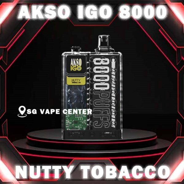 AKSO IGO 8000 DISPOSABLE - SG VAPE CENTER Akso IGO 8000 Disposable Vape is a high-capacity device designed for an extended vaping experience.Beside, the device comes pre-filled with 15ml of e-liquid, which is available in a range of delicious flavors and nicotine strengths. Akso IGO Vape features an ergonomic design that is comfortable to hold and use. It mouthpiece is designed to enhance the vaping experience, and the device is draw activated, making it easy to use. Akso IGO 8000 puffs disposable is portable, making it easy to carry in a pocket .Its compact design does not compromise on performance, deliver smooth vapor production with every puff.  Specification : Puff : 8000 Puffs Volume : 15ML Flavour Charging : Rechargeable with Type C Coil : Mesh Coil Fully Charged Time : 20mins Nicotine Strength : 5%  ⚠️AKSO IGO 8000 FLAVOUR LINE UP⚠️ Aloe Grape Apple Yakult Blackcurrant Ice Caramel Cookies Caramel Mocha Freezy Cola Guava Honeydew Lychee Rose Mango Ice Mango Peach Mix Berries Nutty Tobacco Passion Fruit Yakult Rootbeer Rootbeer Float Strawberry Cheese Strawberry Ice Cream Strawberry Kiwi Strawberry Yakult Vanilla Milk Watermelon Ice Yakult Coffee Hazelnut Creme Brulee SG VAPE COD SAME DAY DELIVERY , CASH ON DELIVERY ONLY. TAKE BULK ORDER /MORE ORDER PLS CONTACT ME :  SGVAPECENTER VIEW OUR DAILY NEWS INFORMATION VAPE : TELEGRAM CHANNEL