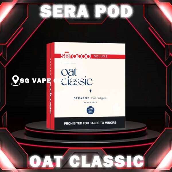 SERA POD - SG VAPE CENTER SERA POD flavour is compatible with nanostix device. It comes with 4 pods in a box. Sera offers wide flavour range from fruity to creamy flavours. The SeraPod available DELUXE and FRUITY series Flavour in Vape Singapore Store here , Each box contains 4 cartridges. Discover out signature Double Mango flavor, alongside popular options like SERAPOD Lychee Blackcurrant , Strawberry Bubblegum , Spearmint , Oat Classic, Honeydew, and Guava. For those craving extra sweetness, you can also enjoy Deluxe Blend or Coffee Hazelnut flavors. Specification :  Nicotine: 5% Capacity 2ml per pod Packaga Included : Pack of 4 pods ⚠️Sera Pod Compatible Device⚠️ Nanostix V2 Neo Nanostix V3 Device ⚠️SERA POD FLAVOUR LINE UP⚠️ Banana Milk Coffee Hazelnut Cultured Milk Deluxe Blend Double Mango Guava Honeydew Lychee Blackcurrant Mix Grape Mix Pod Oat Classic Spearmint Strawberry Bubblegum Strawberry Cheesecake Vanilla Custard Vanilla Tobacco SG VAPE COD SAME DAY DELIVERY , CASH ON DELIVERY ONLY. TAKE BULK ORDER /MORE ORDER PLS CONTACT ME :  SGVAPECENTER VIEW OUR DAILY NEWS INFORMATION VAPE : TELEGRAM CHANNEL