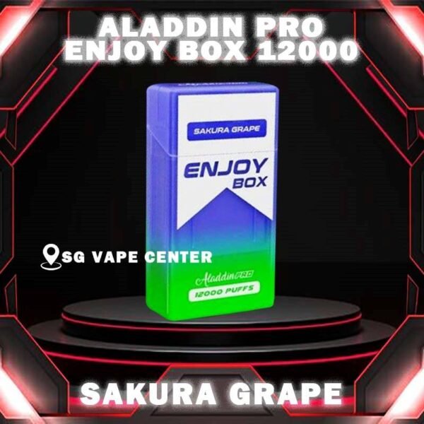 ALADDIN PRO ENJOY BOX 12000 DISPOSABLE - VAPE SINGAPORE SG COD Discover the latest Aladdin Pro Enjoy Box 12000 Puffs Disposable ! Design in a sleek cigarette-box-style design with a cap for mouthpiece protection! Enjoy 15 delightful flavors with 12K smooth puffs, each bursting with sweet perfection! The Aladdin Pro 12k New Vape in our Vape Singapore Ready Stock , get it now with us and same day delivery ! Enjoy delicious vaping experience . Specification : Nicotine : 50mg (5%) Approx : 12000 puffs Rechargeable Battery 650mAh Charging Port: Type-C ⚠️ALADDIN PRO ENJOY BOX 12000 FLAVOUR LINE UP⚠️ Energy Drink Guava Hazelnut Coffee Strawberry Mango Honeydew Sirap Bandung Strawberry Blackcurrant Mango Strawberry Kiwi Yakult Strawberry Grape Double Mango Candy Honeydew Yakult Mango Yakult Mango Peach Sour Bubblegum Solero Lime Gummy Bear Grape Lychee Grape Bubblegum Mixed Bubblegum Mango Bubblegum Sakura Grape Strawberry Bubblegum Solero Yakult Solero Ice Cream White Coffee SG VAPE COD SAME DAY DELIVERY , CASH ON DELIVERY ONLY. TAKE BULK ORDER /MORE ORDER PLS CONTACT ME :  SGVAPECENTER VIEW OUR DAILY NEWS INFORMATION VAPE : TELEGRAM CHANNEL