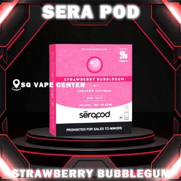 SERA POD - SG VAPE CENTER SERA POD flavour is compatible with nanostix device. It comes with 4 pods in a box. Sera offers wide flavour range from fruity to creamy flavours. The SeraPod available DELUXE and FRUITY series Flavour in Vape Singapore Store here , Each box contains 4 cartridges. Discover out signature Double Mango flavor, alongside popular options like SERAPOD Lychee Blackcurrant , Strawberry Bubblegum , Spearmint , Oat Classic, Honeydew, and Guava. For those craving extra sweetness, you can also enjoy Deluxe Blend or Coffee Hazelnut flavors. Specification :  Nicotine: 5% Capacity 2ml per pod Packaga Included : Pack of 4 pods ⚠️Sera Pod Compatible Device⚠️ Nanostix V2 Neo Nanostix V3 Device ⚠️SERA POD FLAVOUR LINE UP⚠️ Banana Milk Coffee Hazelnut Cultured Milk Deluxe Blend Double Mango Guava Honeydew Lychee Blackcurrant Mix Grape Mix Pod Oat Classic Spearmint Strawberry Bubblegum Strawberry Cheesecake Vanilla Custard Vanilla Tobacco SG VAPE COD SAME DAY DELIVERY , CASH ON DELIVERY ONLY. TAKE BULK ORDER /MORE ORDER PLS CONTACT ME :  SGVAPECENTER VIEW OUR DAILY NEWS INFORMATION VAPE : TELEGRAM CHANNEL