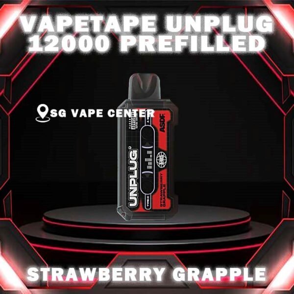 VAPETAPE UNPLUG 12000 DISPOSABLE - VAPE SINGAPORE SG COD Discover the freedom of Vapetape Unplug 12000 Disposable – the ultimate vape experience! Choose from 10 + plus delicious flavors, each conveniently plug-and-use. Our innovative design features a child lock for added safety. Elevate your vaping journey with Vapetape Unplug – where flavor meets convenience. Unplug, unwind, and savor the essence of 10 unique flavors with confidence. Order now! STARTER KIT Package Include : X1 UNPLUG Baterry Device X1 Prefilled Pod 12k Puffs CARTRIDGE Package Include : X1 Prefilled Pod 12k Puffs Specification : Puff : 12000 Puffs Capacity : 21ml Nicotine : 5% ( 50 Mg) Battery : 550mAh Charging : Rechargeable with TYPE-C ⚠️VAPETAPE UNPLUG 12000 FULL SET & CARTRIDGE FLAVOUR ⚠️ Double Grape Berries Yogurt Blackcurrant Berries Blackcurrant Bubblegum Honeydew Bubblegum Honeydew Slurpee Mango Slurpee Strawberry Grapple Solero Tropical Watermelon Bubblegum Choco Mint Candy Grape Pear Orange Mango Guava Pineapple Apple Ribena Lychee SG VAPE COD SAME DAY DELIVERY , CASH ON DELIVERY ONLY. TAKE BULK ORDER /MORE ORDER PLS CONTACT ME :  SGVAPECENTER VIEW OUR DAILY NEWS INFORMATION VAPE : TELEGRAM CHANNEL