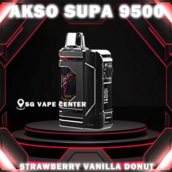 AKSO SUPA 9500 DISPOSABLE - SG VAPE CENTER Akso supa 9500 Disposable is new era disposable vape device. It has child lock mode function, smart screen indicator to show battery percentage and high power boost button. The child lock mode can make sure children wont use the device accidentally. Futhermore, the high power boost button can bring more smoke feeling to SG vape users. Get ur akso supa now at SG VAPE CENTER . We provide same day cash on delivery service with 0 deposit! Specification : Nicotine 50mg (5%) Approx. 9500 puffs Capacity 18ml Rechargeable Battery 650mAh Extra Boost Button  Child Lock Safety  ⚠️AKSO SUPA 9500 FLAVOUR LINE UP⚠️ Apple Asam Boi Blackberry Ice Blackcurrant Yakult Creamy Milk Grape Ice Ice Cream Cake Green Grape Lychee Longan Super Ice Mint Taro Ice Cream Mango Yakult Nutty Tobacco Root Beer Solero Strawberry Vanilla Donut Vanilla Latte Watermelon Ice Yakult Guava Asam Melon Gum Strawberry Gum Mango Ice SG VAPE COD SAME DAY DELIVERY , CASH ON DELIVERY ONLY. TAKE BULK ORDER /MORE ORDER PLS CONTACT ME :  SGVAPECENTER VIEW OUR DAILY NEWS INFORMATION VAPE : TELEGRAM CHANNEL