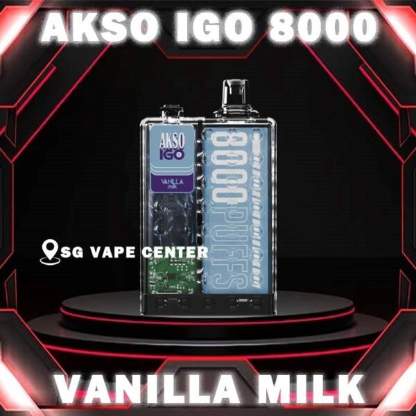 AKSO IGO 8000 DISPOSABLE - SG VAPE CENTER Akso IGO 8000 Disposable Vape is a high-capacity device designed for an extended vaping experience.Beside, the device comes pre-filled with 15ml of e-liquid, which is available in a range of delicious flavors and nicotine strengths. Akso IGO Vape features an ergonomic design that is comfortable to hold and use. It mouthpiece is designed to enhance the vaping experience, and the device is draw activated, making it easy to use. Akso IGO 8000 puffs disposable is portable, making it easy to carry in a pocket .Its compact design does not compromise on performance, deliver smooth vapor production with every puff.  Specification : Puff : 8000 Puffs Volume : 15ML Flavour Charging : Rechargeable with Type C Coil : Mesh Coil Fully Charged Time : 20mins Nicotine Strength : 5%  ⚠️AKSO IGO 8000 FLAVOUR LINE UP⚠️ Aloe Grape Apple Yakult Blackcurrant Ice Caramel Cookies Caramel Mocha Freezy Cola Guava Honeydew Lychee Rose Mango Ice Mango Peach Mix Berries Nutty Tobacco Passion Fruit Yakult Rootbeer Rootbeer Float Strawberry Cheese Strawberry Ice Cream Strawberry Kiwi Strawberry Yakult Vanilla Milk Watermelon Ice Yakult Coffee Hazelnut Creme Brulee SG VAPE COD SAME DAY DELIVERY , CASH ON DELIVERY ONLY. TAKE BULK ORDER /MORE ORDER PLS CONTACT ME :  SGVAPECENTER VIEW OUR DAILY NEWS INFORMATION VAPE : TELEGRAM CHANNEL