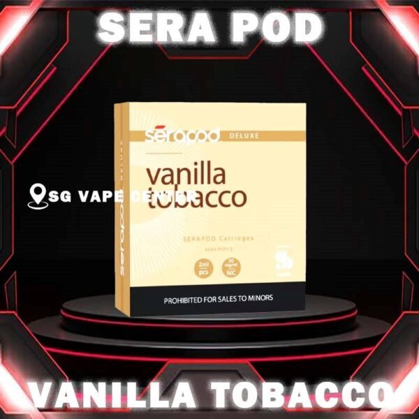 SERA POD - SG VAPE CENTER SERA POD flavour is compatible with nanostix device. It comes with 4 pods in a box. Sera offers wide flavour range from fruity to creamy flavours. The SeraPod available DELUXE and FRUITY series Flavour in Vape Singapore Store here , Each box contains 4 cartridges. Discover out signature Double Mango flavor, alongside popular options like SERAPOD Lychee Blackcurrant , Strawberry Bubblegum , Spearmint , Oat Classic, Honeydew, and Guava. For those craving extra sweetness, you can also enjoy Deluxe Blend or Coffee Hazelnut flavors. Specification :  Nicotine: 5% Capacity 2ml per pod Packaga Included : Pack of 4 pods ⚠️Sera Pod Compatible Device⚠️ Nanostix V2 Neo Nanostix V3 Device ⚠️SERA POD FLAVOUR LINE UP⚠️ Banana Milk Coffee Hazelnut Cultured Milk Deluxe Blend Double Mango Guava Honeydew Lychee Blackcurrant Mix Grape Mix Pod Oat Classic Spearmint Strawberry Bubblegum Strawberry Cheesecake Vanilla Custard Vanilla Tobacco SG VAPE COD SAME DAY DELIVERY , CASH ON DELIVERY ONLY. TAKE BULK ORDER /MORE ORDER PLS CONTACT ME :  SGVAPECENTER VIEW OUR DAILY NEWS INFORMATION VAPE : TELEGRAM CHANNEL