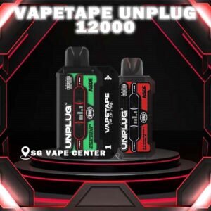 VAPETAPE UNPLUG 12000 DISPOSABLE - SG VAPE CENTER The Vapetape Unplug 12k Starter kit & Flavour Cartridge prefilled vape Ready stock in our sg singapore store online shop for same day delivery.  Discover the freedom of Vapetape Unplug 12000 ( 12K Puffs ) Disposable Flavour – the ultimate vape experience! Choose from 10 + plus delicious flavors, each conveniently plug-and-use. Our innovative design features a child lock for added safety. Elevate your vaping journey with Vapetape Unplug – where flavor meets convenience. Unplug, unwind, and savor the essence of 10 unique flavors with confidence. Order now! STARTER KIT Package Include : X1 UNPLUG Baterry Device X1 Prefilled Pod 12k Puffs CARTRIDGE Package Include : X1 Prefilled Pod 12k Puffs Specification : Puff : 12000 Puffs Capacity : 21ml Nicotine : 5% ( 50 Mg) Battery : 550mAh Charging : Rechargeable with TYPE-C ⚠️VAPETAPE UNPLUG 12000 FULL SET & CARTRIDGE FLAVOUR ⚠️ Double Grape Berries Yogurt Blackcurrant Berries Blackcurrant Bubblegum Honeydew Bubblegum Honeydew Slurpee Mango Slurpee Strawberry Grapple Solero Tropical Watermelon Bubblegum Choco Mint Candy Grape Pear Orange Mango Guava Pineapple Apple Ribena Lychee Apple Lychee Butter Popcorn Carrot Milk Hazelnut Coffee Kiwi Mango Watermelon SG VAPE COD SAME DAY DELIVERY , CASH ON DELIVERY ONLY. TAKE BULK ORDER /MORE ORDER PLS CONTACT ME :  SGVAPECENTER VIEW OUR DAILY NEWS INFORMATION VAPE : TELEGRAM CHANNEL