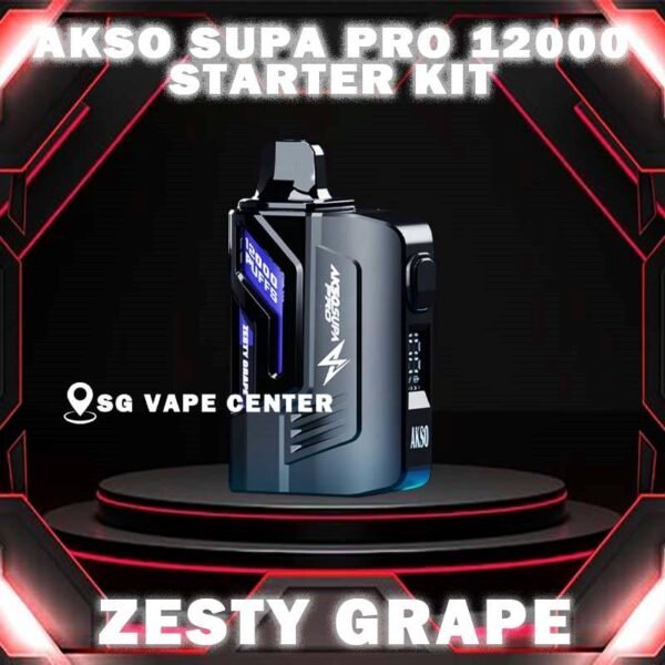 AKSO SUPA PRO 12000 DISPOSABLE - VAPE SINGAPORE SG COD AKSO SUPA PRO 12000 Disposable are one of the smash-market Cartridge System Pod in Malaysia. They pack a rechargeable battery and come prefilled with a whopping 12ml of liquid together with an indicator special for battery and liquid level. This allows you to vape longer on a single disposable and makes the AKSO SUPA PRO a great option for traveling, extended road trips, or even just day-to-day use. Each Prefilled Cartridge will last for 12000 puffs. What makes AKSO SUPA PRO are different than the other device because it came with Chip Set System which will show you accurate level of flavour indicator. delivers a great flavoring, a satisfying draw and the indicator; They feel really good in the hand as ergonomic shape to hold and vape with. The AKSO SUPA PRO is available in 12 flavors for you to choose. Some flavors to try are Blackcurrant Yacult, Rootbeer, Apple Asam Boi and Nutty Tobacco. Specification : Nicotine 50mg (5%) Approx. 12000 puffs Capacity 12ml Blue Led - Unlock & Booster ,Press the button for booster experience Blue & Green Led - Locked ,Press 3 Time for Child Lock Safety ⚠️AKSO SUPA PRO 12000 DISPOSABLE  FLAVOUR LINE UP⚠️ Apple Asam Boi Blackcurrant Yakult Grape Ice Watermelon Mango Lime Minty Gum Nutty Tobacco Peanut Butter Toast Pineapple Mango Pomegranate Plum Guava Rootbeer Triple Mango Strawberry Hami Melon Mango Nata De Coco Strawberry Vanilla Custard Pina Watermelon Strawberry Zesty Grape Watermelon Grape SG VAPE COD SAME DAY DELIVERY , CASH ON DELIVERY ONLY. TAKE BULK ORDER /MORE ORDER PLS CONTACT ME :  SGVAPECENTER VIEW OUR DAILY NEWS INFORMATION VAPE : TELEGRAM CHANNEL