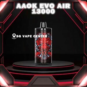 AAOK EVO AIR 13000 DISPOSABLE - SG VAPE CENTER SINGAPORE The AAOK EVO AIR 13000 is a disposable Vape Ready stock in our sg singapore store online shop for same day delivery , This device known for its high puff count of 13000 and features such as a Type-C rechargeable port and an 800mAh battery. This device offers a convenient and long-lasting vaping experience, making it popular among vapers who prefer disposables with extended usage times. Discover out signature Apple Pie flavor, alongside popular options like AAOK 13K Banana Vanilla Custard , Grape Apple Ice , Pineapple Colada , Pear Watermelon , Strawberry Vanilla , and Oat Milk . For those craving extra sweetness, you can also enjoy Root Beer or Sirap Bandung flavors. Specification : Nicotine: 5% Puffs: 13000 Puff Battery Capacity: 600mAh Capacity: 17ml Charging Interface: Type-C ⚠️AAOK EVO AIR 13000 AVAILABLE FLAVOUR⚠️ Apple Pie Banana Vanilla Custard Candy Guava Mint Grape Apple Ice Oat Milk Pineapple Colada Pear Watermelon Root Beer Sirap Bandung Strawberry Vanilla SG VAPE COD SAME DAY DELIVERY , CASH ON DELIVERY ONLY. TAKE BULK ORDER /MORE ORDER PLS CONTACT ME :  SGVAPECENTER VIEW OUR DAILY NEWS INFORMATION VAPE : TELEGRAM CHANNEL