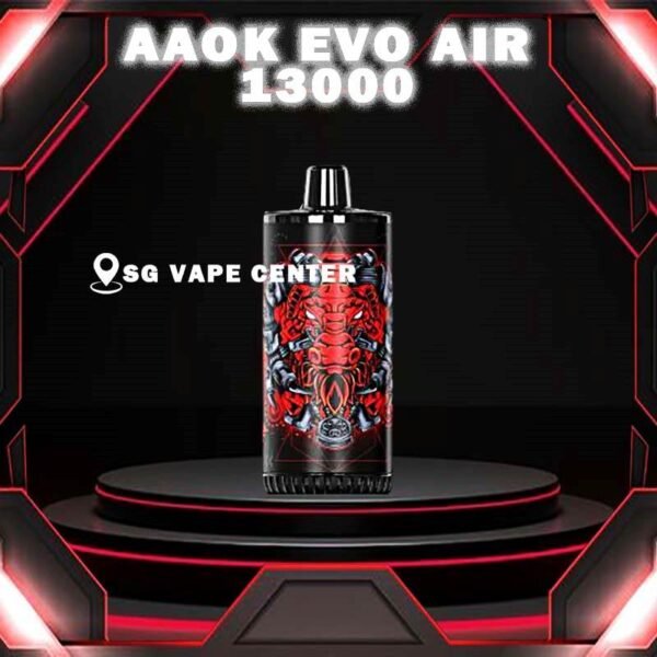 AAOK EVO AIR 13000 DISPOSABLE - SG VAPE CENTER SINGAPORE The AAOK EVO AIR 13000 is a disposable Vape Ready stock in our sg singapore store online shop for same day delivery , This device known for its high puff count of 13000 and features such as a Type-C rechargeable port and an 800mAh battery. This device offers a convenient and long-lasting vaping experience, making it popular among vapers who prefer disposables with extended usage times. Discover out signature Apple Pie flavor, alongside popular options like AAOK 13K Banana Vanilla Custard , Grape Apple Ice , Pineapple Colada , Pear Watermelon , Strawberry Vanilla , and Oat Milk . For those craving extra sweetness, you can also enjoy Root Beer or Sirap Bandung flavors. Specification : Nicotine: 5% Puffs: 13000 Puff Battery Capacity: 600mAh Capacity: 17ml Charging Interface: Type-C ⚠️AAOK EVO AIR 13000 AVAILABLE FLAVOUR⚠️ Apple Pie Banana Vanilla Custard Candy Guava Mint Grape Apple Ice Oat Milk Pineapple Colada Pear Watermelon Root Beer Sirap Bandung Strawberry Vanilla SG VAPE COD SAME DAY DELIVERY , CASH ON DELIVERY ONLY. TAKE BULK ORDER /MORE ORDER PLS CONTACT ME :  SGVAPECENTER VIEW OUR DAILY NEWS INFORMATION VAPE : TELEGRAM CHANNEL