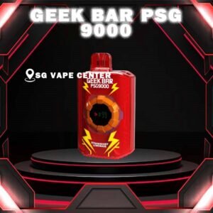 GEEK BAR PSG 9000 DISPOSABLE - SG VAPE CENTER SINGAPORE The Geek Bar Psg 9000 Puffs Vape Ready stock in our sg singapore store online shop for same day delivery. Unleash the power of vaping with the GEEKBAR 9000 Puffs Disposable Pod. Experience an astounding capacity of up to 9K puffs, ensuring prolonged enjoyment without the hassle of frequent replacements. Embrace the convenience of its Type C Rechargeable feature, allowing you to recharge and savor your favorite flavors at your convenience. Stay in control and never miss a beat with the Smart Screen Indicator, keeping you updated on both battery and e-liquid levels in real-time. With Adjustable Airflow, tailor your vaping experience to perfection, delivering smooth and flavorful clouds that suit your unique preferences. Elevate your vaping journey today and enjoy unmatched performance, convenience, and satisfaction with the GEEKBAR! Specification : Nicotine Strength: 5% Adjustable Airflow Type-C Rechargeable Smart Screen Indicator for Battery ⚠️GEEK BAR PSG 9000 FLAVOUR LINE UP⚠️ Chocolate Mocha Classic Double Rootbeer Grape Blackcurrant Mango Blackcurrant Mixed Berries Sirup Bandung Strawberry Watermelon Triple Mango Vanilla Cream Puff Watermelon Pear Apple Asam Boi Dewberry Cream Ice Popsicle Juicy Watermelon Honeydew Melon Mango Pineapple Mother’s Milk Strawberry Lemonade Wild Berry Ice Pomegranate Plum Lychee Berry Pineapple Honeydew SG VAPE COD SAME DAY DELIVERY , CASH ON DELIVERY ONLY. TAKE BULK ORDER /MORE ORDER PLS CONTACT ME :  SGVAPECENTER VIEW OUR DAILY NEWS INFORMATION VAPE : TELEGRAM CHANNEL