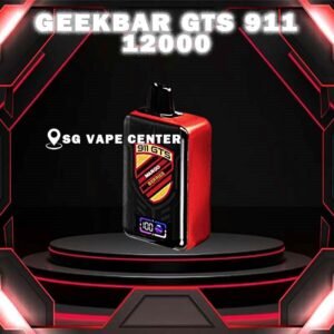 GEEKBAR GTS 911 12000 DISPOSABLE - SG VAPE CENTER SINGAPORE This GEEKBAR GTS 911 12000 disposable Vape Ready stock in our sg singapore store online shop for same day delivery. The Geek Bar Gts 911 12k Puffs boasts a cutting-edge design, featuring a smart screen indicator that displays both battery and e-liquid balance percentages. With this user-friendly innovation, you're always in control of your vaping session. Specifition : Puffs : 12,000 Battery Capacity : Type-C Rechargeable Nicotine Strength : 5% Charging Time : Roughly 10 min - 15 min ⚠️GEEKBAR GTS 911 12000 FLAVOUR LINE UP⚠️ Aloe Honeydew ChocoMocha Grape Honeydew Grape Lychee Mango Berries Mango Pineapple Peanut Butter Strawberry Lime Vanilla Cream Puffs Watermelon Kiwi Guava SG VAPE COD SAME DAY DELIVERY , CASH ON DELIVERY ONLY. TAKE BULK ORDER /MORE ORDER PLS CONTACT ME :  SGVAPECENTER VIEW OUR DAILY NEWS INFORMATION VAPE : TELEGRAM CHANNEL