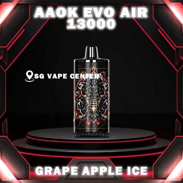 AAOK EVO AIR 13000 DISPOSABLE - VAPE SINGAPORE SG COD The AAOK EVO AIR 13000 is a disposable vaping device known for its high puff count of 13000 and features such as a Type-C rechargeable port and an 800mAh battery. This device offers a convenient and long-lasting vaping experience, making it popular among vapers who prefer disposables with extended usage times. Discover out signature Apple Pie flavor, alongside popular options like AAOK 13K Banana Vanilla Custard , Grape Apple Ice , Pineapple Colada , Pear Watermelon , Strawberry Vanilla , and Oat Milk . For those craving extra sweetness, you can also enjoy Root Beer or Sirap Bandung flavors. Specification : Nicotine: 5% Puffs: 13000 Puff Battery Capacity: 600mAh Capacity: 17ml Charging Interface: Type-C ⚠️AAOK EVO AIR 13000 AVAILABLE FLAVOUR⚠️ Apple Pie Banana Vanilla Custard Candy Guava Mint Grape Apple Ice Oat Milk Pineapple Colada Pear Watermelon Root Beer Sirap Bandung Strawberry Vanilla SG VAPE COD SAME DAY DELIVERY , CASH ON DELIVERY ONLY. TAKE BULK ORDER /MORE ORDER PLS CONTACT ME :  SGVAPECENTER VIEW OUR DAILY NEWS INFORMATION VAPE : TELEGRAM CHANNEL