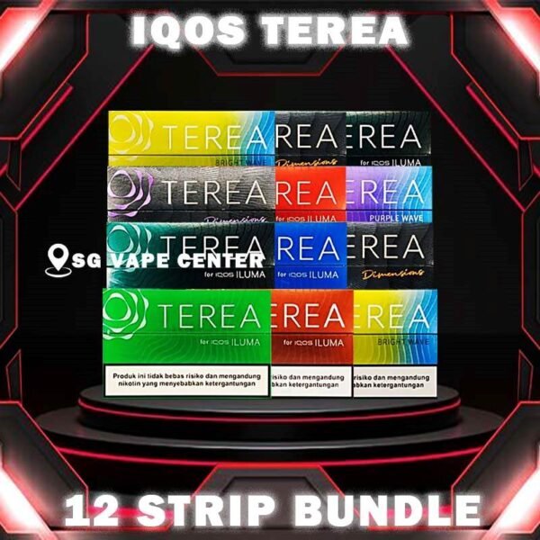 12 STRIP IQOS TEREA FLAVOUR BUNDLE - SG VAPE CENTER SINGAPORE The 12 STRIP IQOS SINGAPORE TEREA FLAVOUR BUNDLE Package include : Choose 12 Pcs of TEREA (TOTAL 120 Pack) with amazing price ! FREE DELIVERY The Iqos Terea Flavour Singapore Ready stock in our sg singapore store online shop for same day delivery.The Terea Refilled is only can used with ILUMA DEVICE Series Kit of ILUMA PRIME , ILUMA ONE and ILUMA PRIME.  PER STRIP available 10 pack inside (per pack 20stick) , SG Shop Ready Stock . Experience: Both TEREA and HEETS heat the tobacco from inside instead of burning it, without any smoke or ash and less smell than cigarettes. However,  sticks are sealed. When they are used with IQOS ILUMA, there is no tobacco residue and no need to clean the device after use. Order now with Us get it same day delivery Singapore Cash deal. ⚠️TEREA OPTION (HEATING) LINE UP⚠️ Bronze (Taste: Cocoa) Sienna (Taste: Black Tea) Apricity (Taste: Caramel with Apricot) ⚠️TEREA OPTION (COOLING) LINE UP⚠️ Black Green (Taste: Frosty Pear) Yugen (Taste: Lavender with pear) Purple (Taste: Blueberry) Bright Wave (Taste: Citrus) Blue (Taste: Pepermint) Green (Taste: Pepermint) SG VAPE COD SAME DAY DELIVERY , CASH ON DELIVERY ONLY. TAKE BULK ORDER /MORE ORDER PLS CONTACT ME :  SGVAPECENTER VIEW OUR DAILY NEWS INFORMATION VAPE : TELEGRAM CHANNEL