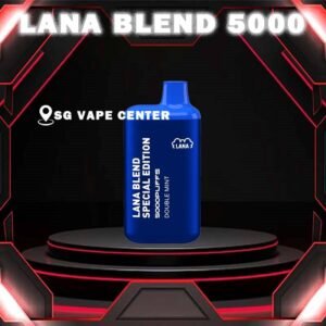 LANA BLEND 5000 DISPOSABLE - SG VAPE CENTER SINGAPORE Lana Blend Special 5000 Puffs Disposable Vape Ready stock in our sg singapore store online shop for same day delivery. This Kit is a compact and stylish vape kit that offers a convenient and satisfying vaping experience, it is perfect for those who prefer a simple yet stylish look. One of the standout features of the Lanabar 5000 is its flavor options. The device offers a range of flavors to choose from, each with its own unique taste profile. The flavors are well-balanced and do not contain any harsh or irritant ingredients, making for a smooth and enjoyable vaping experience. Whether you prefer sweet, fruity, or menthol flavors, the the Lanabar 5000 has something for everyone. Another advantage of the the Lanabar 5000 is its size and portability. Specification : Puffs : 5000 Nicotine : 3% Battery Capacity : 650mAh Rechargeable E-liquid Capacity : 7ml ⚠️LANA BLEND 5000 FLAVOUR LINE UP⚠️ Aloe Yogurt Chrysanthemum Tea Double Mint Grape Apple Ice Grape Bubblegum Grape Honey Ice Lemon Tea Mango Peach Ice Sea Salt Lemon Strawberry Mango Ice Tie Guan Yin Yakult Watermelon Bubblegum Honeydew Watermelon Pomelo White Tea SG VAPE COD SAME DAY DELIVERY , CASH ON DELIVERY ONLY. TAKE BULK ORDER /MORE ORDER PLS CONTACT ME :  SGVAPECENTER VIEW OUR DAILY NEWS INFORMATION VAPE : TELEGRAM CHANNEL