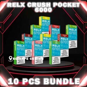 10PCS RELX CRUSH POCKET 6000 DISPOSABLE BUNDLE - SG VAPE CENTER SINGAPORE The 10PCS RELX CRUSH POCKET 6000 DISPOSABLE BUNDLE Package include : Choose 10 Pcs of RELX 6K Puffs with amazing price ! Free Gift x1 FREE DELIVERY The RELX Crush Pocket 6000 Puffs Disposable vape Ready stock in our sg singapore store online shop for same day delivery. This Kit offers a refreshing summer experience with its subtle sweetness, strong cooling effect, and moderate richness RELX Pocket features a puff count of up to 6k puffs, an atomizer with a mech coil 2.0, powered by 10W. Equipped with a 470mAh battery, it reaches 80% charge in just 45 minutes. Specifition :  Puffs: 6000 Puff Nicotine Strength : 3% Charging Time : Roughly 30-45min Battery Capacity : Type-C Rechargeable ⚠️RELX CRUSH POCKET 6000 FLAVOUR LINE UP⚠️ LongJing Tea Mint Freeze Peach Oolong Tea Root Beer Sea Salt Lemon Sour Plum Cola TieGuanYin Tea Watermelon Chill SG VAPE COD SAME DAY DELIVERY , CASH ON DELIVERY ONLY. TAKE BULK ORDER /MORE ORDER PLS CONTACT ME :  SGVAPECENTER VIEW OUR DAILY NEWS INFORMATION VAPE : TELEGRAM CHANNEL