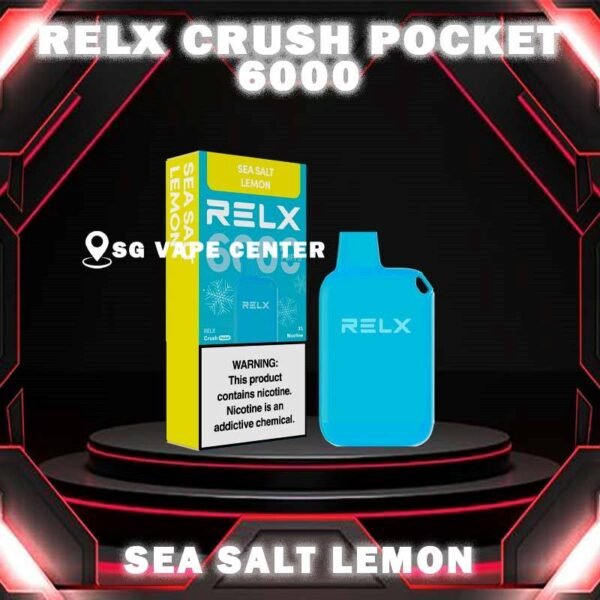 RELX CRUSH POCKET 6000 DISPOSABLE - VAPE SINGAPORE SG COD The RELX Crush Pocket 6000 Puffs Disposable vape offers a refreshing summer experience with its subtle sweetness, strong cooling effect, and moderate richness RELX Pocket features a puff count of up to 6k puffs, an atomizer with a mech coil 2.0, powered by 10W. Equipped with a 470mAh battery, it reaches 80% charge in just 45 minutes. Specifition :  Puffs: 6000 Puff Nicotine Strength : 3% Charging Time : Roughly 30-45min Battery Capacity : Type-C Rechargeable ⚠️RELX CRUSH POCKET 6000 FLAVOUR LINE UP⚠️ LongJing Tea Mint Freeze Peach Oolong Tea Root Beer Sea Salt Lemon Sour Plum Cola TieGuanYin Tea Watermelon Chill SG VAPE COD SAME DAY DELIVERY , CASH ON DELIVERY ONLY. TAKE BULK ORDER /MORE ORDER PLS CONTACT ME :  SGVAPECENTER VIEW OUR DAILY NEWS INFORMATION VAPE : TELEGRAM CHANNEL