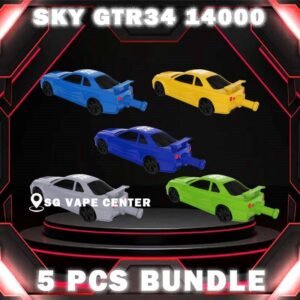 5PCS SKY GTR34 / R34 LINE 14000 DISPOSABLE BUNDLE - SG VAPE CENTER SINGAPORE The 5PCS SKY GTR34 14000 DISPOSABLE BUNDLE Package include : Choose 5 Pcs of SKYR R34 14K Puffs with amazing price ! Free Gift x1 FREE DELIVERY The Sky Gtr34 Line 14000 puffs disposable also calling Sky Line Gtr R34 14k puffs vape ,  Ready stock in our sg singapore store online shop for same day delivery. The Sky Line Gtr 34 14k Puffs drawing inspiration from the iconic NISSAN SKYLINE GTR 34. With an innovative design integrating the car’s exhaust pipe into the inhale mouthpiece, it offers a distinctive and exhilarating vaping experience. Specification : Approx. 14000 Puffs Capacity 25ml Rechargeable Battery 650mAh Charging Port: Type-C ⚠️SKY GTR34 14000 FLAVOUR LINE UP⚠️ Grape Blackcurrant Double Mango Gummy Bear Honeydew Watermelon Lemon Cola Mango Grape Mango Lychee Mix Berries Sour Bubblegum Solero Lime SG VAPE COD SAME DAY DELIVERY , CASH ON DELIVERY ONLY. TAKE BULK ORDER /MORE ORDER PLS CONTACT ME :  SGVAPECENTER VIEW OUR DAILY NEWS INFORMATION VAPE : TELEGRAM CHANNEL