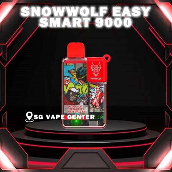 SNOWWOLF EASY SMART 9000 / Ea9000 DISPOSABLE - SG VAPE CENTER SINGAPORE The Snowwolf Easy Smart 9000 / Ea9000 disposable Vape Ready stock in our sg singapore store online shop for same day delivery. This Snowwolf Ea9000 born with a elegant outlook design and power by mesh coil with 10 amazing flavors! SNOWWOLF EA9000 have the latest technology which you can change the power voltage to two mood high and low. Specification : Puffs : 9000 Coil : Mesh coil Battery Capacity : 650mAh / 10.5 – 16W Rechargeable with Type C E-liquid Capacity : 12ml Coil : 1.0 OHM Nicotine Strength : 5% Charging Time : Roughly 10 min – 15 min Adjustable Airflow ⚠️SNOWWOLF EA 9000 FLAVOUR LINE UP⚠️ Grape Yogurt Triple Mint Strawberry Grape Candy Pacific Cooler Blue Razz Ice Skittles Strawberry Watermelon Pomelo Pearl Grap Grape Candy Watermelon Mint Bbubblegum SG VAPE COD SAME DAY DELIVERY , CASH ON DELIVERY ONLY. TAKE BULK ORDER /MORE ORDER PLS CONTACT ME :  SGVAPECENTER VIEW OUR DAILY NEWS INFORMATION VAPE : TELEGRAM CHANNEL