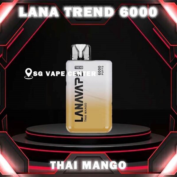 LANA TREND 6000 / 6K Puffs DISPOSABLE - VAPE SINGAPORE SG COD The Lana Trend 6000 / 6k Puffs goes the extra mile, Powered by a 500mAh battery,  offering an impressive 6000 puffs on a single charge. Big farewell to the inconvenience of frequent recharges, and relish uninterrupted vaping throughout your day. Specification : Nicotine (30mg) 3% Approx. 6000 Puffs Capacity 8ml Rechargeable Battery 550mAh Charging Port: Type-C ⚠️LANA TREND 6000 FLAVOUR LINE UP⚠️ Classic Tobacco Grape Guava Ice Lemon Tea Lychee Menthol Ice Peach Pomelo Jasmine Root Beer Sakura Yogurt Spring Water Taro Sago Dessert Thai Mango Tieguanyin Watermelon SG VAPE COD SAME DAY DELIVERY , CASH ON DELIVERY ONLY. TAKE BULK ORDER /MORE ORDER PLS CONTACT ME :  SGVAPECENTER VIEW OUR DAILY NEWS INFORMATION VAPE : TELEGRAM CHANNEL