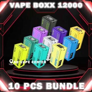 10PCS VAPEBOXX / VAPE BOXX 12000 DISPOSABLE BUNDLE - SG VAPE CENTER SINGAPORE The 10PCS VAPEBOXX / VAPE BOXX 12000 DISPOSABLE BUNDLE Package include : Choose 10 Pcs of VAPE BOXX 12K Puffs with amazing price ! Free Gift x1 FREE DELIVERY The Vapeboxx 12000 / Vape boxx 12K Disposable Ready stock in our sg singapore store online shop for same day delivery. The VapeBoxx 12K By Vault Vape , is a Adjustable Airflow with Type-C Fast Charging . Specifition : Nicotine Strength : 5% Smart Screen Display Hidden Foldable TIP Explosive Cloud Adjustable Airflow ⚠️VAPEBOXX 12000 FLAVOUR LINE UP⚠️ Hazelnut Coffee Honeydew Melon Gummy Bear Grape Yogurt Double Mango Solero Ice Cream Energy Bull Strawberry Ice Cream Grape Apple Mixed Fruits Sour Bubblegum Original Yakult Grape Sparkling Green Apple Sparkling Lychee Sparkling Blackcurrant Grape Watermelon Bubblegum Kiwi Strawberry Apple SG VAPE COD SAME DAY DELIVERY , CASH ON DELIVERY ONLY. TAKE BULK ORDER /MORE ORDER PLS CONTACT ME :  SGVAPECENTER VIEW OUR DAILY NEWS INFORMATION VAPE : TELEGRAM CHANNEL