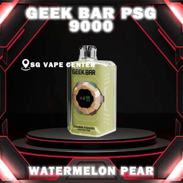 GEEK BAR PSG 9000 DISPOSABLE - VAPE SINGAPORE SG COD Unleash the power of vaping with the GEEK BAR PSG 9000 Puffs Disposable Pod. Experience an astounding capacity of up to 9K puffs, ensuring prolonged enjoyment without the hassle of frequent replacements. Embrace the convenience of its Type C Rechargeable feature, allowing you to recharge and savor your favorite flavors at your convenience. Stay in control and never miss a beat with the Smart Screen Indicator, keeping you updated on both battery and e-liquid levels in real-time. With Adjustable Airflow, tailor your vaping experience to perfection, delivering smooth and flavorful clouds that suit your unique preferences. Elevate your vaping journey today and enjoy unmatched performance, convenience, and satisfaction with the GEEKBAR! Specification : Nicotine Strength: 5% Adjustable Airflow Type-C Rechargeable Smart Screen Indicator for Battery ⚠️GEEK BAR PSG 9000 FLAVOUR LINE UP⚠️ Chocolate Mocha Classic Double Rootbeer Grape Blackcurrant Mango Blackcurrant Mixed Berries Sirup Bandung Strawberry Watermelon Triple Mango Vanilla Cream Puff Watermelon Pear Apple Asam Boi Dewberry Cream Ice Popsicle Juicy Watermelon Honeydew Melon Mango Pineapple Mother’s Milk Strawberry Lemonade Wild Berry Ice Pomegranate Plum Lychee Berry Pineapple Honeydew SG VAPE COD SAME DAY DELIVERY , CASH ON DELIVERY ONLY. TAKE BULK ORDER /MORE ORDER PLS CONTACT ME :  SGVAPECENTER VIEW OUR DAILY NEWS INFORMATION VAPE : TELEGRAM CHANNEL