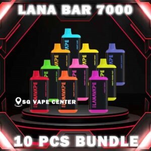 10PCS LANA BAR 7000 DISPOSABLE BUNDLE - SG VAPE CENTER SINGAPORE The 10PCS LANA BAR 7000 DISPOSABLE BUNDLE Package include : Choose 10 Pcs of LANA BAR 7K Puffs with amazing price ! Free Gift x1 FREE DELIVERY Lana Bar 7000 Puffs is disposable vape Ready stock in our sg singapore store online shop for same day delivery. This Kit is a compact and stylish kit that offers a convenient and satisfying vaping experience, it is perfect for those who prefer a simple yet stylish look. One of the standout features of the Lanabar 7000 is its flavor options. The device offers a range of flavors to choose from, each with its own unique taste profile. The flavors are well-balanced and do not contain any harsh or irritant ingredients, making for a smooth and enjoyable vaping experience. Whether you prefer sweet, fruity, or menthol flavors, This vape has something for everyone. Specification : Nicotine Strength :3% 30mg Battery Capacity : 850mAh Charing Port : Rechargeable Type-C E-liquied Capacity :10ml ⚠️LANA BAR 7000 FLAVOUR LINE UP⚠️ Yogurt Grape Yogurt Passion Fruit Yogurt Peach Mango Yogurt Watermelon Yogurt Peach Yogurt Blueberry Yogurt Aloe Yogurt Strawberry Yogurt Mango Yogurt Ribena Yogurt Orange SG VAPE COD SAME DAY DELIVERY , CASH ON DELIVERY ONLY. TAKE BULK ORDER /MORE ORDER PLS CONTACT ME :  SGVAPECENTER VIEW OUR DAILY NEWS INFORMATION VAPE : TELEGRAM CHANNEL