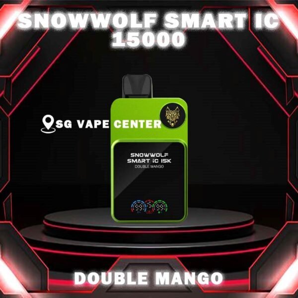 SNOWWOLF SMART IC 15000  ( 15K PUFFS ) DISPOSABLE - SG VAPE CENTER SINGAPORE The SNOWWOLF SMART IC 15000 ( 15K Puffs ) Disposable vape Ready stock in our sg singapore store online shop for same day delivery. This Kit from Snow wolf  company lasted product for singapore vapers choose and enjoy it! available 10+plus flavour! The Snow wolf Powerful To Vape Simple to use! Adjusted the best condition get the best vape experience, and Regulation Voltage ,Customize your distinctive vaping style,Just 1 click to increase 1W. Power range from 5W to 15W. When you vape every puff, there will be a circuit board light display on the backside. The SNOWWOLF LOGO is particularly three-dimensional and prominent, and the overall sense of technology is stronger! New Generation smart chip Intelligent power output, more convenient to vape. 48MHz Working frequency, faster response speed. Ultra-low Standby power consumption,Longer use time. 32-bit image processing technology,better visual effects. Specifition :  Nicotine Strength: 50mg ( 5% ) Battery Capacity: 650MAH Constant Power: 5-15W Charging Port: Type-C Super Charge: 20mins to 80% ⚠️SNOWWOLF IC 15000 FLAVOUR LINE UP⚠️ Blow Pop Blue Power Watermelon Cream Cake Double Mango Kiwi Passion Fruit Aloe Lychee Grape Meta Moon Passion Fruit Yakult Skittles Strawberry Grape Candy Strawberry Kiwi Strawberry Watermelon Taro Ice Cream Watermelon Mint Bubblegum SG VAPE COD SAME DAY DELIVERY , CASH ON DELIVERY ONLY. TAKE BULK ORDER /MORE ORDER PLS CONTACT ME :  SGVAPECENTER VIEW OUR DAILY NEWS INFORMATION VAPE : TELEGRAM CHANNEL