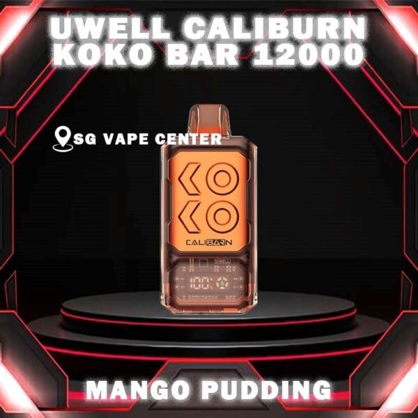 CALIBURN KOKO BAR 12000 DISPOSABLE - SG VAPE CENTER SINGAPORE The Uwell Caliburn Koko Bar 12000 Puffs Vape Ready stock at Singapore sg shop on sale for same day delivery. The Caliburn BAR 12k puffs is a revolutionary disposable vape that has taken the vaping industry by storm. This powerful and feature-rich device boasts an impressive array of specifications and capabilities, making it an attractive choice for both novice and experienced vapers alike. In this in-depth review, we’ll explore the various aspects of the Caliburn BAR S12000, providing you with all the information you need to make an informed decision about whether this disposable vape is the right fit for your vaping needs. Specifications: Battery Capacity: 800 mAh E-Liquid Capacity: 20 mL Nicotine Strength: 5% (50 mg/mL) Power Modes: Boost Mode (22W) and Regular Mode (16W) Coil: Dual 1.2-ohm coil (UWELL’s patented Flagship Dual Coil atomization system) Puff Count: Up to 12,000 puffs Charging: USB Type-C charging port Airflow: Adjustable airflow control Display: Smart LED screen with multiple animations ⚠️UWELL CALIBURN KOKO BAR 12000 FLAVOUR LINE UP⚠️ Watermelon Watermelon Pineapple Strawberry Vanilla Custard Tobacco Triple Melon Mango Mango Pudding Oat Flakes Plum Guava Lime Lychee Apple Snow Pear SG VAPE COD SAME DAY DELIVERY , CASH ON DELIVERY ONLY. TAKE BULK ORDER /MORE ORDER PLS CONTACT ME :  SGVAPECENTER VIEW OUR DAILY NEWS INFORMATION VAPE : TELEGRAM CHANNEL