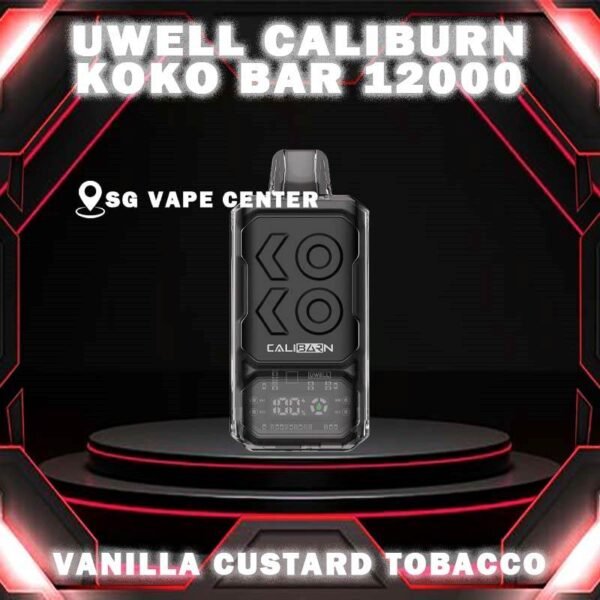 CALIBURN KOKO BAR 12000 DISPOSABLE - SG VAPE CENTER SINGAPORE The Uwell Caliburn Koko Bar 12000 Puffs Vape Ready stock at Singapore sg shop on sale for same day delivery. The Caliburn BAR 12k puffs is a revolutionary disposable vape that has taken the vaping industry by storm. This powerful and feature-rich device boasts an impressive array of specifications and capabilities, making it an attractive choice for both novice and experienced vapers alike. In this in-depth review, we’ll explore the various aspects of the Caliburn BAR S12000, providing you with all the information you need to make an informed decision about whether this disposable vape is the right fit for your vaping needs. Specifications: Battery Capacity: 800 mAh E-Liquid Capacity: 20 mL Nicotine Strength: 5% (50 mg/mL) Power Modes: Boost Mode (22W) and Regular Mode (16W) Coil: Dual 1.2-ohm coil (UWELL’s patented Flagship Dual Coil atomization system) Puff Count: Up to 12,000 puffs Charging: USB Type-C charging port Airflow: Adjustable airflow control Display: Smart LED screen with multiple animations ⚠️UWELL CALIBURN KOKO BAR 12000 FLAVOUR LINE UP⚠️ Watermelon Watermelon Pineapple Strawberry Vanilla Custard Tobacco Triple Melon Mango Mango Pudding Oat Flakes Plum Guava Lime Lychee Apple Snow Pear SG VAPE COD SAME DAY DELIVERY , CASH ON DELIVERY ONLY. TAKE BULK ORDER /MORE ORDER PLS CONTACT ME :  SGVAPECENTER VIEW OUR DAILY NEWS INFORMATION VAPE : TELEGRAM CHANNEL