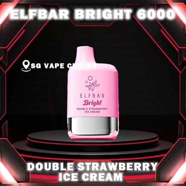 ELFBAR BRIGHT 6000 ( 6K ) DISPOSABLE - SG VAPE CENTER SINGAPORE The Elfbar Bright 6000 Puffs Disposable vape ready stock in our sg singapore store online shop for same day delivery. Feel the elfbar bright 6k combination of power and flavor. With QUAQ MESH, every puff unleashes a powerful throat hit bursting with flavor. Fresh Taste, Fresh Vibes! Newest flavor lineup yet. Indulge in rich, satisfying tastes that make every inhale a delight. Try it now ELF BAR BRIGHT! Note: Battery power shall not be released normally when the ambient temperature is lower than -5℃. We suggest before the activation, this product shall be left in a warm environment for about three days to restore battery discharge capacity. Specification : Puff: 6000 Puffs Nicotine Strength: 50mg / 5% Battery Capacity: 400mAh Charging Port: Type-C Rechargeable ⚠️ELFBAR BRIGHT 6000 FLAVOUR LIST⚠️ Apple Strawberry Mango Bubblegum Mint Double Peach Mango Watermelon Double Strawberry Ice Cream Double Strawberry Juicy Peach Fanta Lemon Cola Lychee Grape Honeydew Mixed Kiwi Passion Strawberry Grape Bubblegum SG VAPE COD SAME DAY DELIVERY , CASH ON DELIVERY ONLY. TAKE BULK ORDER /MORE ORDER PLS CONTACT ME :  SGVAPECENTER VIEW OUR DAILY NEWS INFORMATION VAPE : TELEGRAM CHANNEL