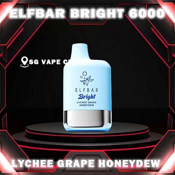 ELFBAR BRIGHT 6000 ( 6K ) DISPOSABLE - SG VAPE CENTER SINGAPORE The Elfbar Bright 6000 Puffs Disposable vape ready stock in our sg singapore store online shop for same day delivery. Feel the elfbar bright 6k combination of power and flavor. With QUAQ MESH, every puff unleashes a powerful throat hit bursting with flavor. Fresh Taste, Fresh Vibes! Newest flavor lineup yet. Indulge in rich, satisfying tastes that make every inhale a delight. Try it now ELF BAR BRIGHT! Note: Battery power shall not be released normally when the ambient temperature is lower than -5℃. We suggest before the activation, this product shall be left in a warm environment for about three days to restore battery discharge capacity. Specification : Puff: 6000 Puffs Nicotine Strength: 50mg / 5% Battery Capacity: 400mAh Charging Port: Type-C Rechargeable ⚠️ELFBAR BRIGHT 6000 FLAVOUR LIST⚠️ Apple Strawberry Mango Bubblegum Mint Double Peach Mango Watermelon Double Strawberry Ice Cream Double Strawberry Juicy Peach Fanta Lemon Cola Lychee Grape Honeydew Mixed Kiwi Passion Strawberry Grape Bubblegum SG VAPE COD SAME DAY DELIVERY , CASH ON DELIVERY ONLY. TAKE BULK ORDER /MORE ORDER PLS CONTACT ME :  SGVAPECENTER VIEW OUR DAILY NEWS INFORMATION VAPE : TELEGRAM CHANNEL