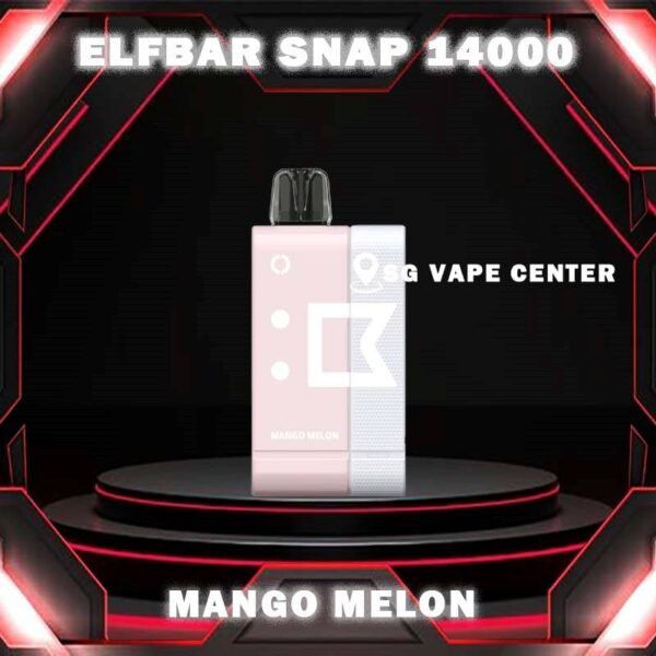 ELFBAR SNAP 14000 DISPOSABLE - SG VAPE CENTER SINGAPORE SHOP Introducing the ElfBar Snap Kit 14000 Puffs Starter Kit & Cartridge Prefilled Pod Disposable , a revolutionary disposable vaping device designed to deliver an unparalleled vaping experience. With an impressive array of flavors and a massive puff count, this kit is perfect for those seeking convenience, variety, and long-lasting performance. Discover the convenience and flavor of the Elf Bar Snap Kit 14000 Puffs. Whether you're a seasoned vaper or new to vaping, this kit offers a hassle-free and flavorful solution. With its impressive puff count, diverse flavor options, and user-friendly design, the ElfBar Snap Kit is the ultimate choice for anyone looking to enjoy a premium vaping experience. Specification : Puffs: Up to 14000 Nicotine: 5% Battery Capacity: 200 mAh Charging Battery Capacity: 820 mAh Charging Port: Type-C ⚠️ELFBAR SNAP 12000 FLAVOUR LINE UP⚠️ Blueberry Grape Lychee King Mango King Mango Melon Sour Bubblegum Sour Kiwi SG VAPE COD SAME DAY DELIVERY , CASH ON DELIVERY ONLY. TAKE BULK ORDER /MORE ORDER PLS CONTACT ME :  SGVAPECENTER VIEW OUR DAILY NEWS INFORMATION VAPE : TELEGRAM CHANNEL