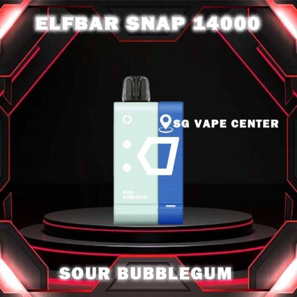 ELFBAR SNAP 14000 DISPOSABLE - SG VAPE CENTER SINGAPORE SHOP Introducing the ElfBar Snap Kit 14000 Puffs Starter Kit & Cartridge Prefilled Pod Disposable , a revolutionary disposable vaping device designed to deliver an unparalleled vaping experience. With an impressive array of flavors and a massive puff count, this kit is perfect for those seeking convenience, variety, and long-lasting performance. Discover the convenience and flavor of the Elf Bar Snap Kit 14000 Puffs. Whether you're a seasoned vaper or new to vaping, this kit offers a hassle-free and flavorful solution. With its impressive puff count, diverse flavor options, and user-friendly design, the ElfBar Snap Kit is the ultimate choice for anyone looking to enjoy a premium vaping experience. Specification : Puffs: Up to 14000 Nicotine: 5% Battery Capacity: 200 mAh Charging Battery Capacity: 820 mAh Charging Port: Type-C ⚠️ELFBAR SNAP 12000 FLAVOUR LINE UP⚠️ Blueberry Grape Lychee King Mango King Mango Melon Sour Bubblegum Sour Kiwi SG VAPE COD SAME DAY DELIVERY , CASH ON DELIVERY ONLY. TAKE BULK ORDER /MORE ORDER PLS CONTACT ME :  SGVAPECENTER VIEW OUR DAILY NEWS INFORMATION VAPE : TELEGRAM CHANNEL